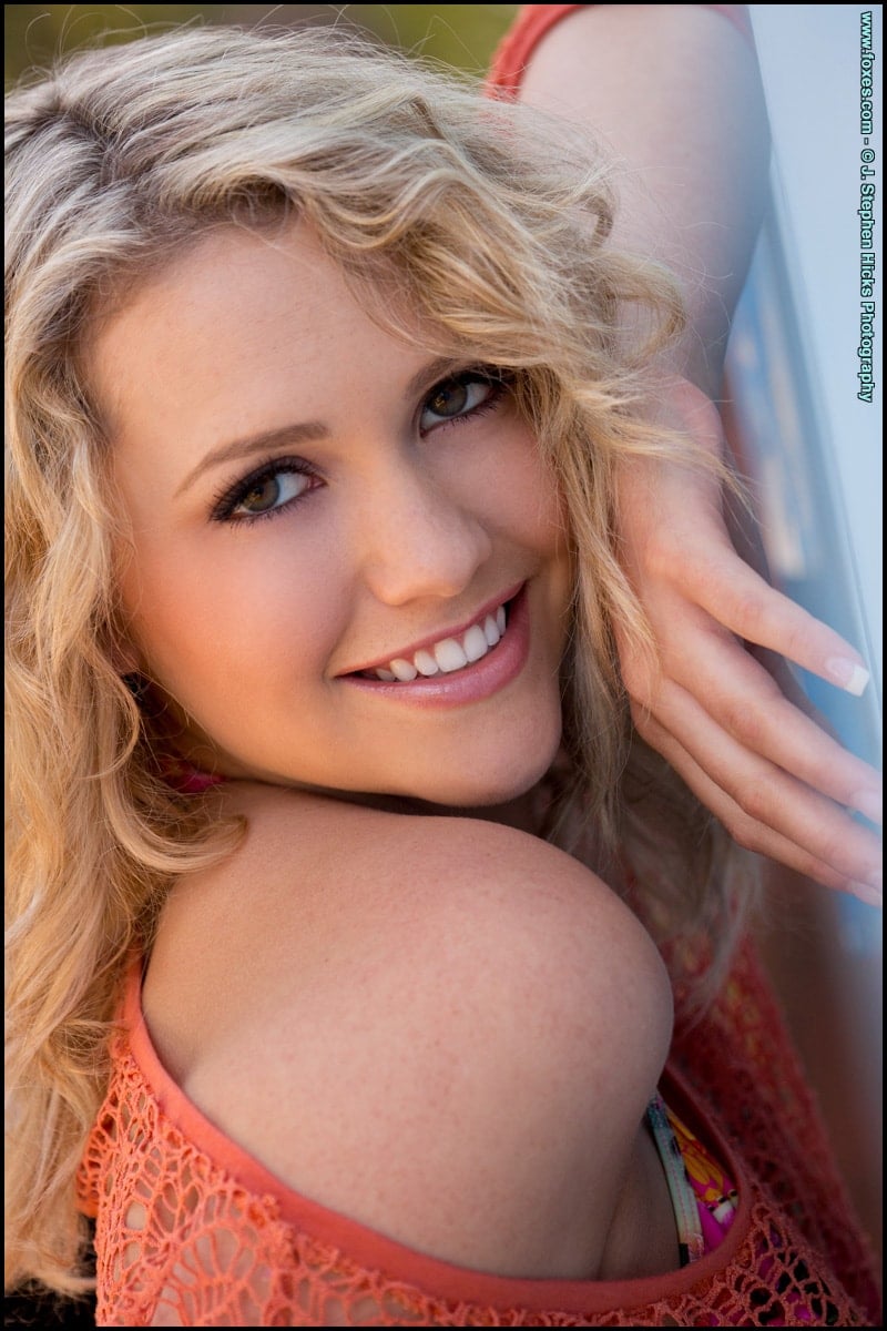 Mia Malkova is the girl next door posing outdoors