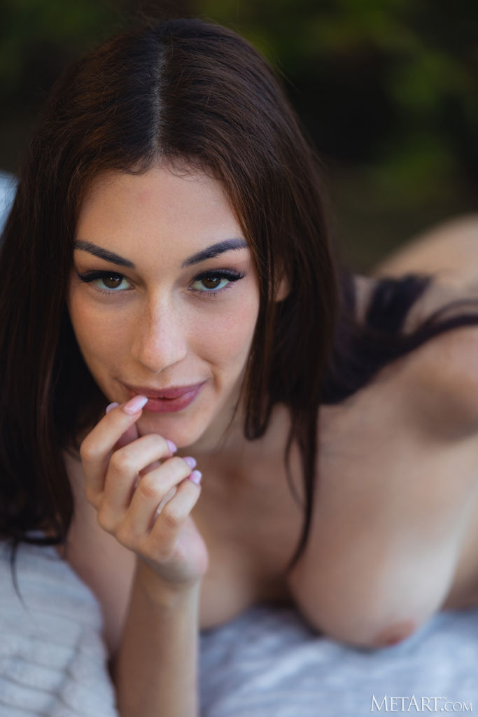 Shania Vega Relaxes In The Garden In Sexy Lingerie