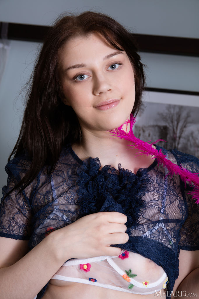 Enid Enchanting Natural Beauty's Panties Are So Transparent They Do Nothing To Hide