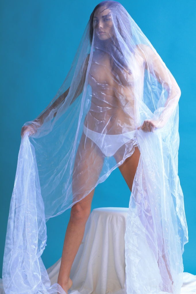 Michaela Isizzu - Artistic photo shoot featuring a babe in white lace
