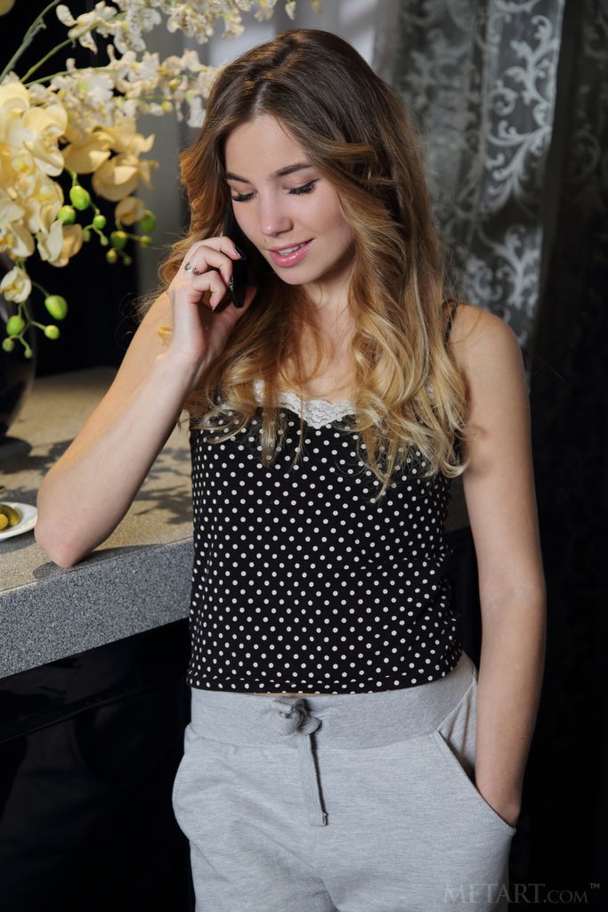 Lola Krit - Even sweat pants are hot on this ravishing blonde model