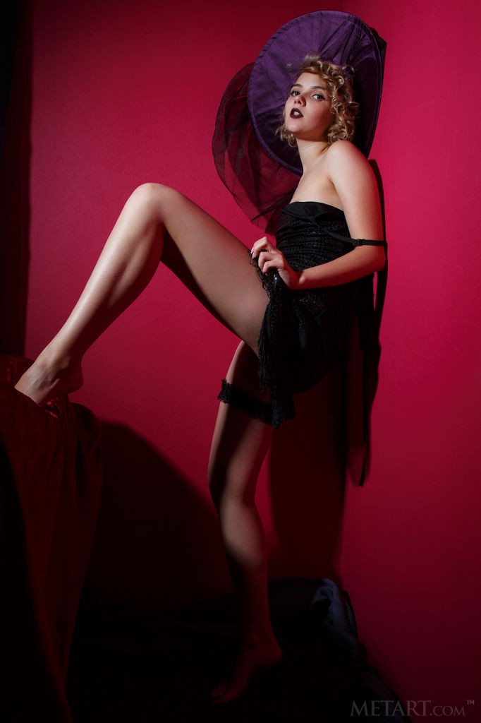 Chanel Fenn - Halloween sexy photo shoot with a barely legal blonde witch