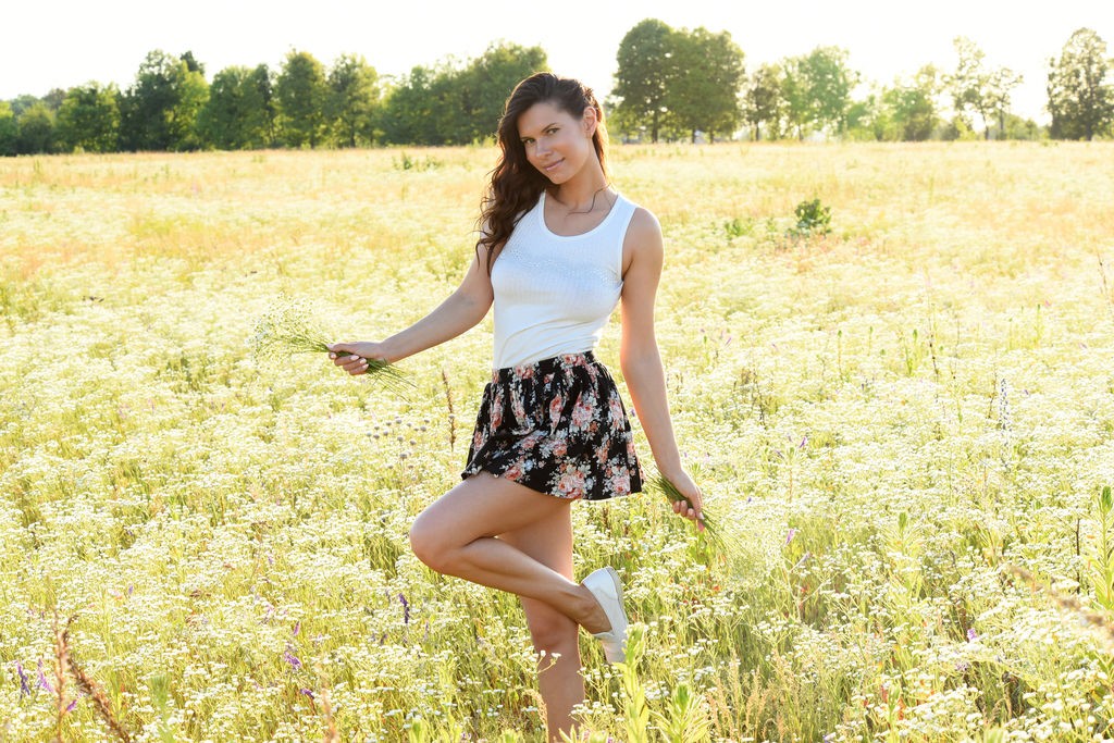 Suzanna A - So much fun picking flowers she ends up getting naked