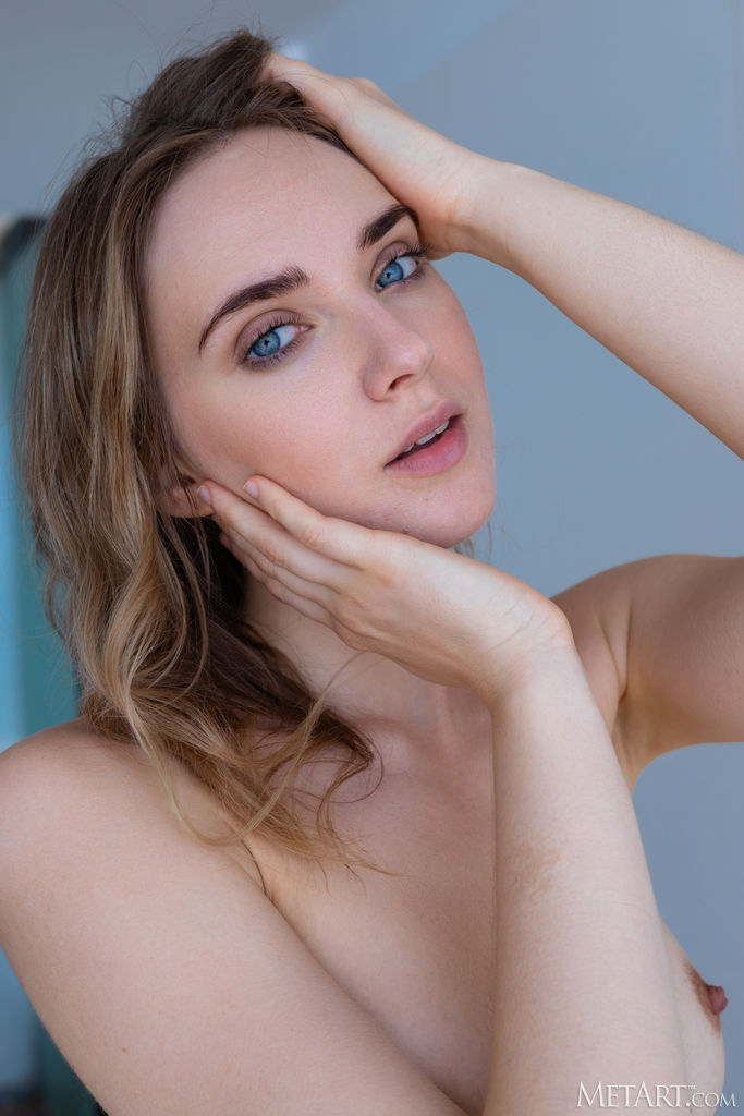 Oxana Chic Baring Her Perfect Breasts And Tugging At Her Flimsy Panties - Met Art