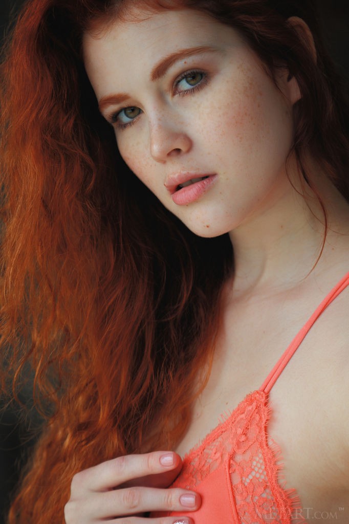 Adel C - Redhead with great ass kicks back in the nude