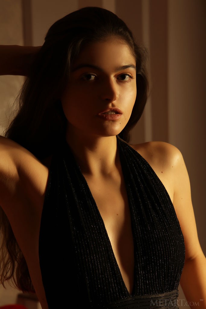 Valda - Hot babe tries on different outfits and takes them off