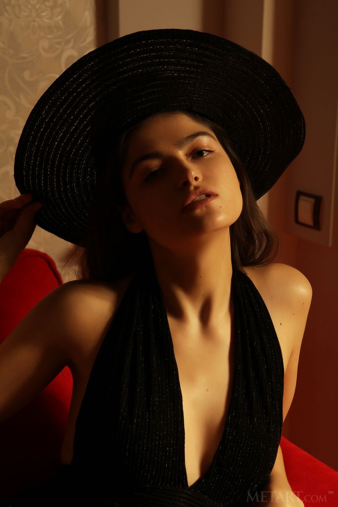 Valda - Hot babe tries on different outfits and takes them off