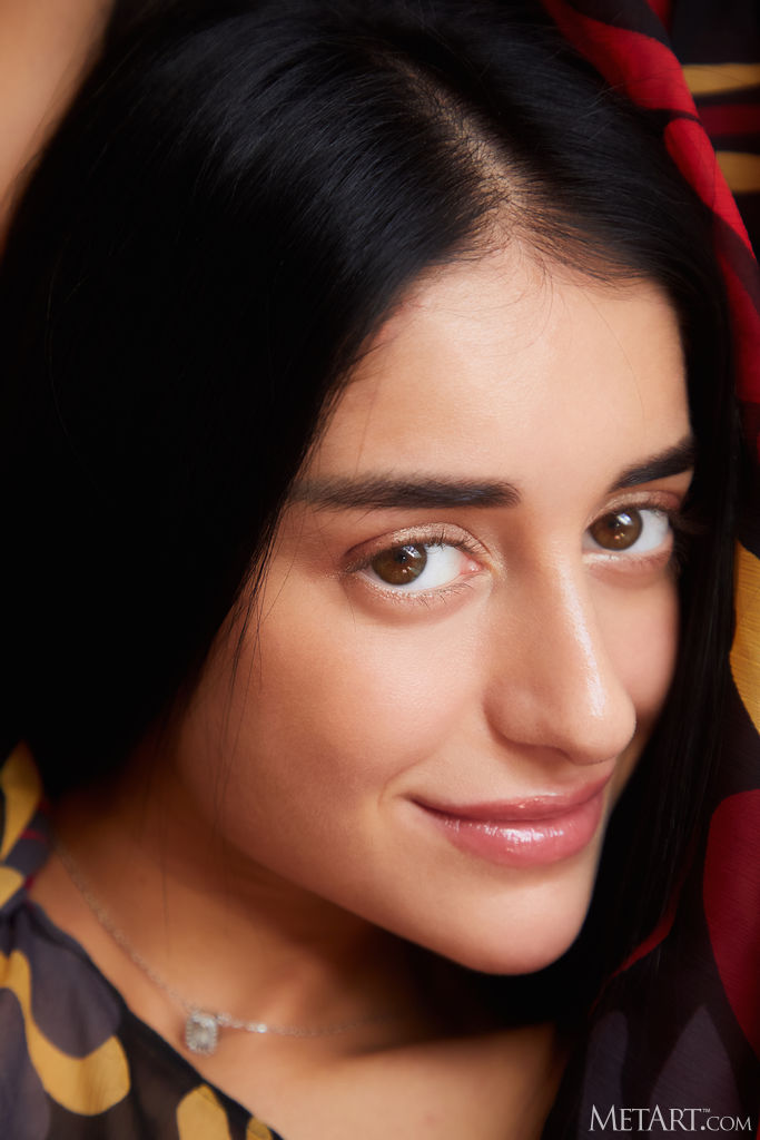 Ara Mix Strips Down To Her High Heels And Stretches Out On The Sofa - Met Art